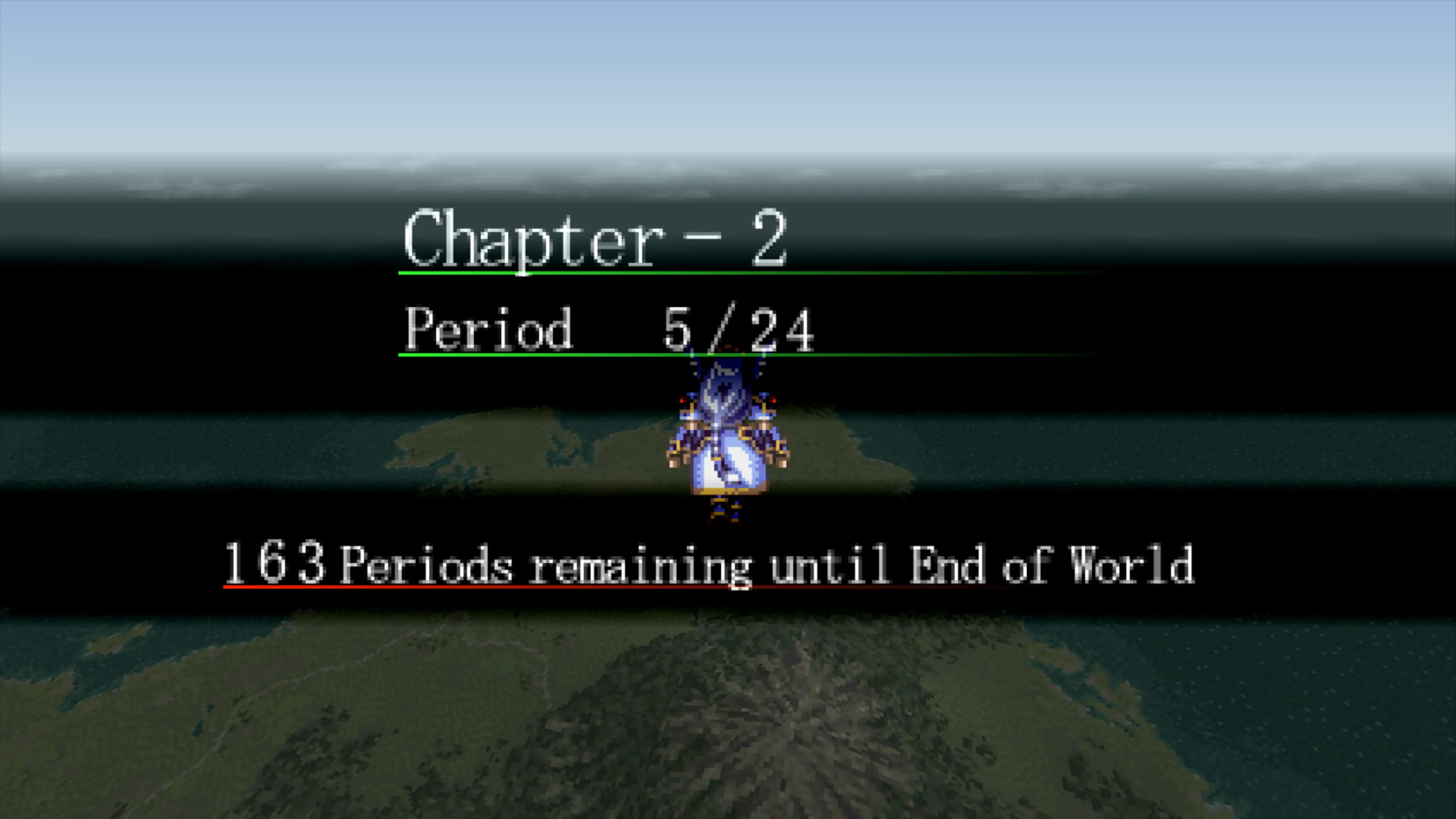 Valkyrie Profile depicting how much time remains until the end of the world